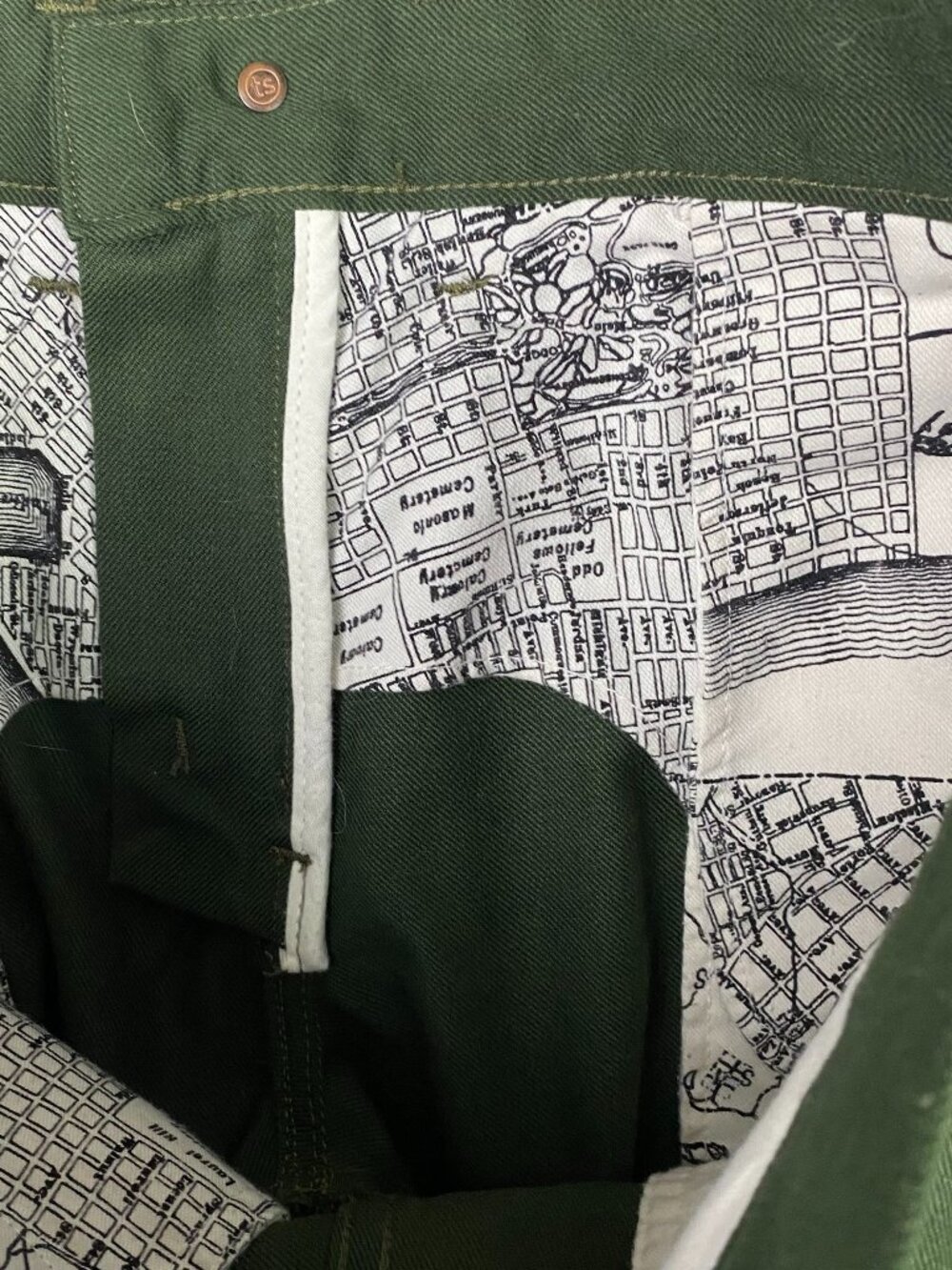 Civic by Taylor Stitch Shorts Men's 30 Green 8" Inseam - Picture 6 of 11
